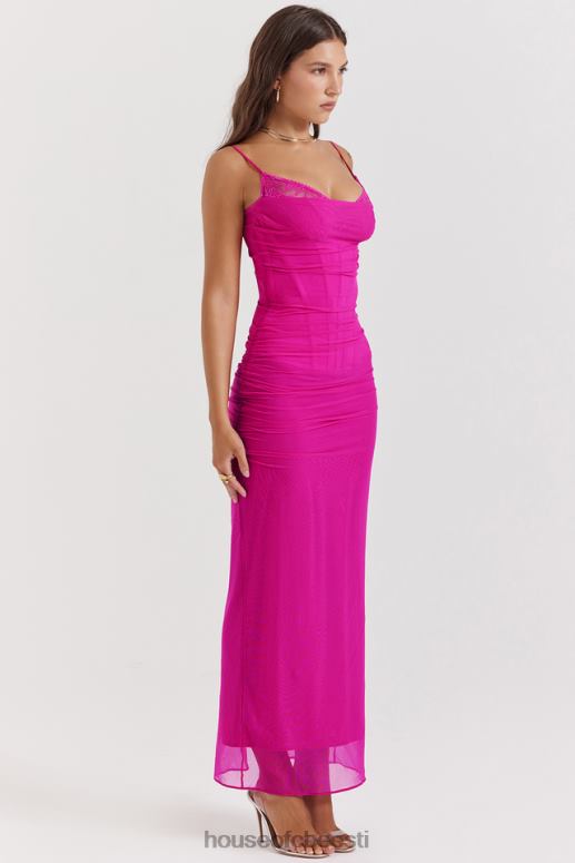 nalini fuksia maxi kleit House of CB JZJ4T197 Riietus