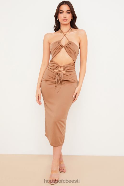 kasia caramel cutout midi kleit House of CB JZJ4T545 Riietus