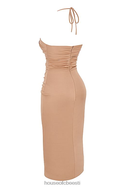 kasia caramel cutout midi kleit House of CB JZJ4T545 Riietus