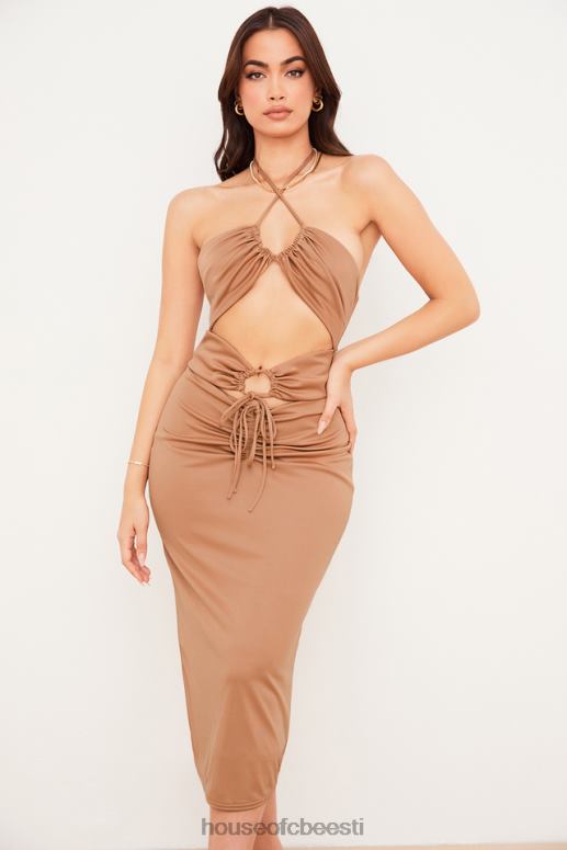 kasia caramel cutout midi kleit House of CB JZJ4T545 Riietus