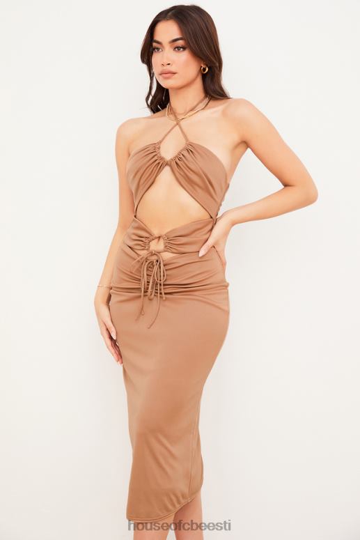 kasia caramel cutout midi kleit House of CB JZJ4T545 Riietus