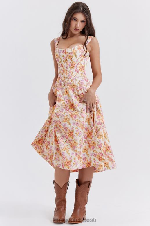 saira elevandiluu lilleline midi sundress House of CB JZJ4T248 Riietus