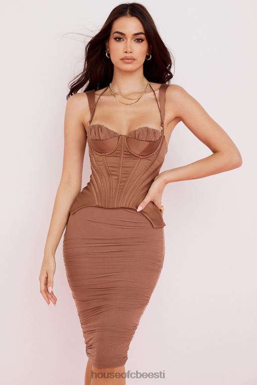 talya toffee korsett midi kleit House of CB JZJ4T581 Riietus