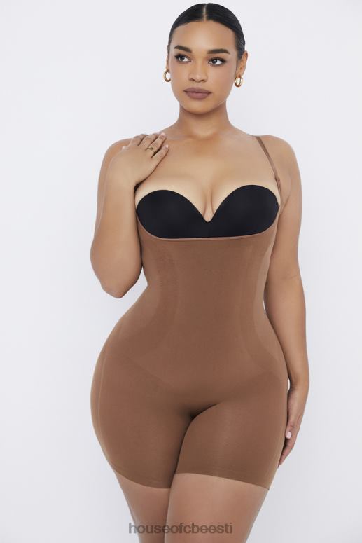 reie keskosa kujundav bodysuit mokka House of CB JZJ4T1276 Riietus